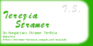 terezia stramer business card