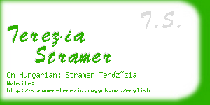 terezia stramer business card
